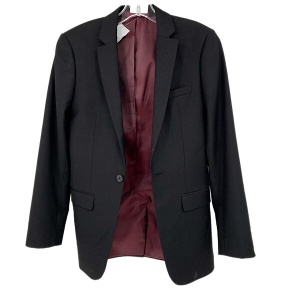 Topman Black Button Classic Blazer | Size 34 - Picture 1 of 6